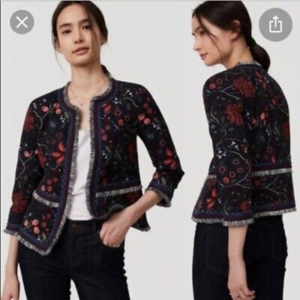 LOFT Floral Embroidered Women's Jacket